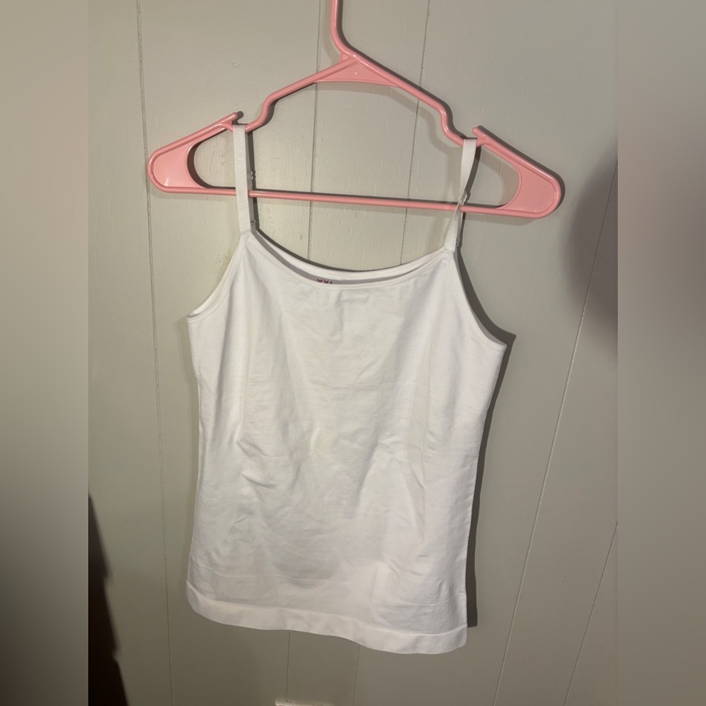 White Women's Scoop neck Shapewear Cami XXL